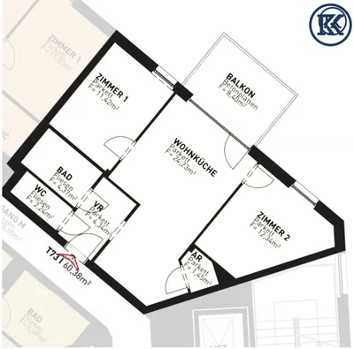 3-Zimmer-Wohnung kaufen in Wien – 60,38 m², € 489.500 – Bild 22 von 22