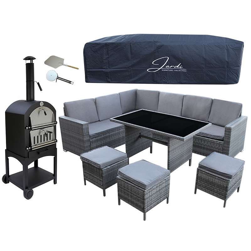 Polyrattan Gartenmobel Grau Outdoor Pizzaofen Im Set Gartengarnitur Gartenset Sitzgruppe 9 Personen Rattanmobel Gartengarnitur Lounge Pizzasteinofen Steinofen Terasse Holzofen Garten Ofen 26276 1 029 99 10117 Deutschland Willhaben