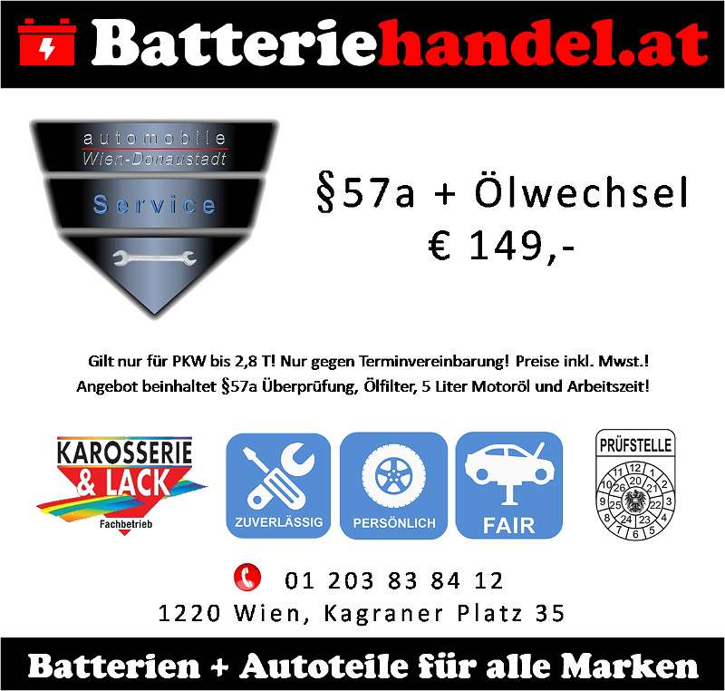 3) Autobatterie / Starterbatterie PKW - Varta, € 69,- (1220 Wien) -  willhaben