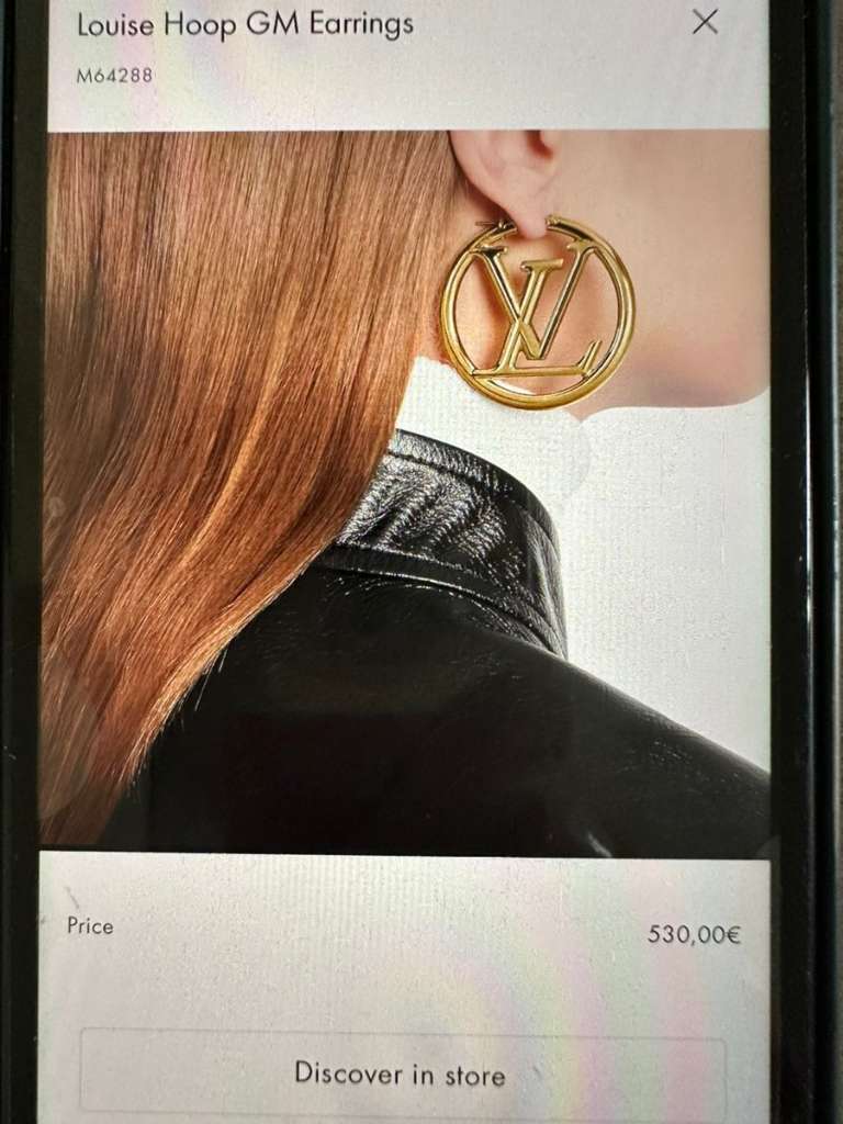 Ohrringe Louis Vuitton Louise PM Earrings, € 350,- (4053 Haid) - willhaben