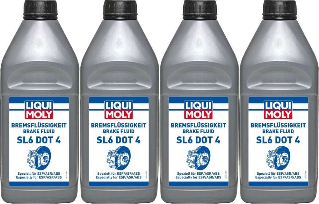Liqui Moly 21168 Bremsflüssigkeit SL6 DOT 4 4x 1l = 4 Liter, € 56