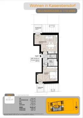 2-Zimmer-Wohnung kaufen in Wien – 51 m², € 236.000 – Bild 13 von 13