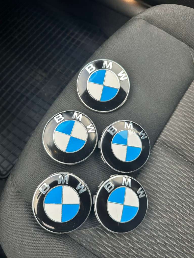 (verkauft) 5 Stück Set BMW radnabendeckel heckklappe emblem