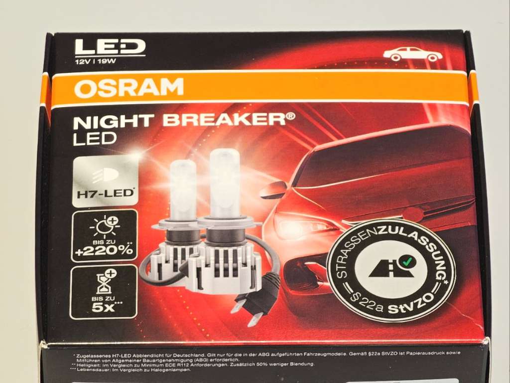 OSRAM NIGHT BREAKER H7 LED + LEDriving ADAPTER, € 75,- (2345 Brunn