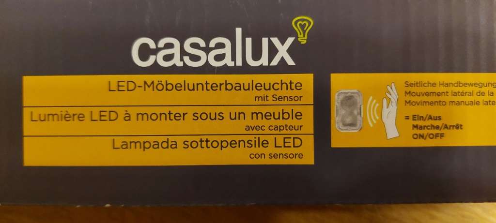 Casalux LED-Unterbauleuchte mit Sensor, € 18,- (4772 Lambrechten