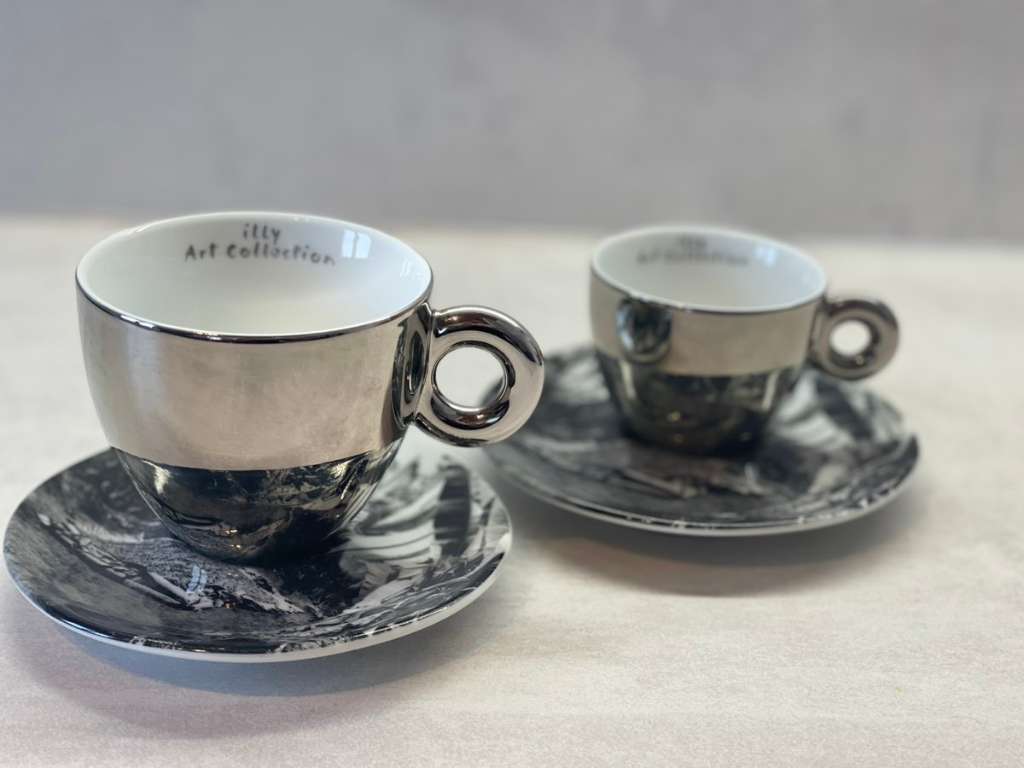 2 Tasses à café espresso Maurizio Galimberti - illy Art Collection
