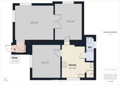 3-Zimmer-Haus kaufen in Eisenstadt - Umgebung – 48 m², € 89.000 – Bild 9 von 9