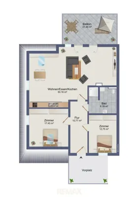 3-Zimmer-Wohnung kaufen in Deutschlandsberg – 99 m², € 299.000 – Bild 26 von 26