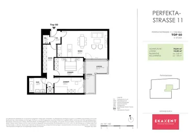 3-Zimmer-Wohnung mieten in Wien – 76,13 m², € 1.385 – Bild 8 von 12
