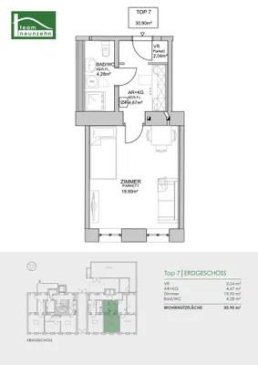 1-Zimmer-Wohnung kaufen in Wien – 30,9 m², € 109.000 – Bild 14 von 14