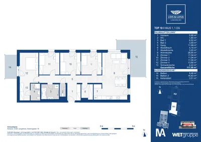 5-Zimmer-Wohnung kaufen in Krems Land – 117,59 m², € 544.000 – Bild 10 von 10
