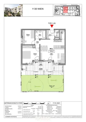 3-Zimmer-Wohnung kaufen in Wien – 75,79 m², € 698.000 – Bild 4 von 4