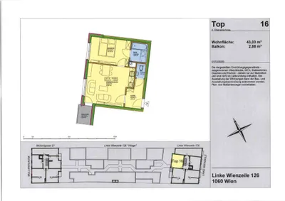 2-Zimmer-Wohnung mieten in Wien – 43,03 m², € 1.050 – Bild 16 von 16