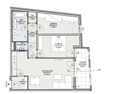 3-Zimmer-Wohnung kaufen in Wien – 68,17 m², € 499.600 – Bild 17 von 17