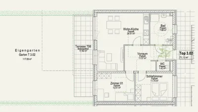 3-Zimmer-Wohnung kaufen in Graz – 71,13 m², € 383.900 – Bild 6 von 6