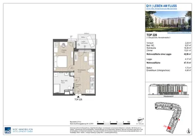 2-Zimmer-Wohnung mieten in Sankt Pölten – 47,15 m², € 799 – Bild 16 von 16