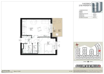 2-Zimmer-Wohnung mieten in Wiener Neustadt – 44,37 m², € 749 – Bild 22 von 22