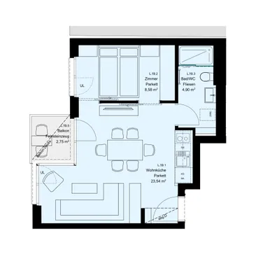2-Zimmer-Wohnung kaufen in Wien – 37 m², € 234.900 – Bild 8 von 8