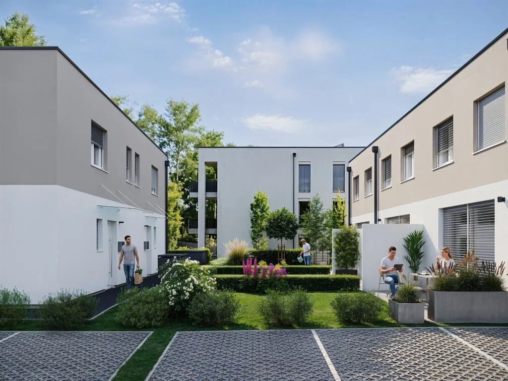 MIETFREI IN DIE ZUKUNFT AB EUR 1.090,- / MONAT! Schlüsselfertige Doppel- & Reihenhäuser mit großzügige Gartenfläche in attraktiver Lage in Rüstorf / Schwanenstadt - Widok 3
