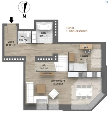4-Zimmer-Wohnung kaufen in Wien – 111,54 m², € 855.000 – Bild 14 von 18