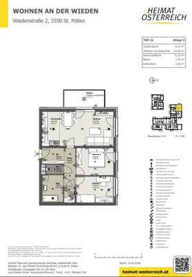 3-Zimmer-Wohnung mieten in Sankt Pölten – 71,42 m², € 903 – Bild 10 von 12