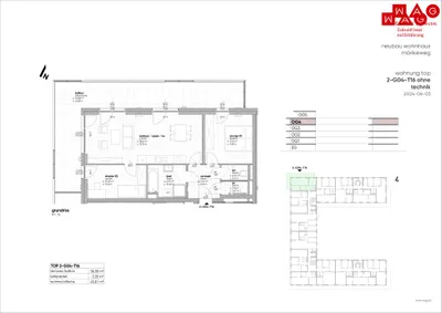3-Zimmer-Wohnung mieten in Linz – 65,81 m², € 1.138 – Bild 23 von 24