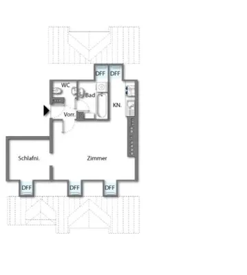 2-Zimmer-Wohnung mieten in Baden – 42 m², € 630 – Bild 6 von 6