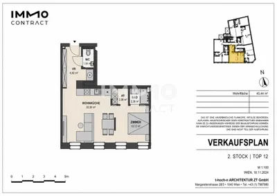 2-Zimmer-Wohnung kaufen in Wien – 45,44 m², € 269.000 – Bild 14 von 14