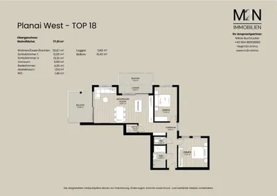 3-Zimmer-Wohnung kaufen in Liezen – 77,81 m², € 1.031.000 – Bild 5 von 5