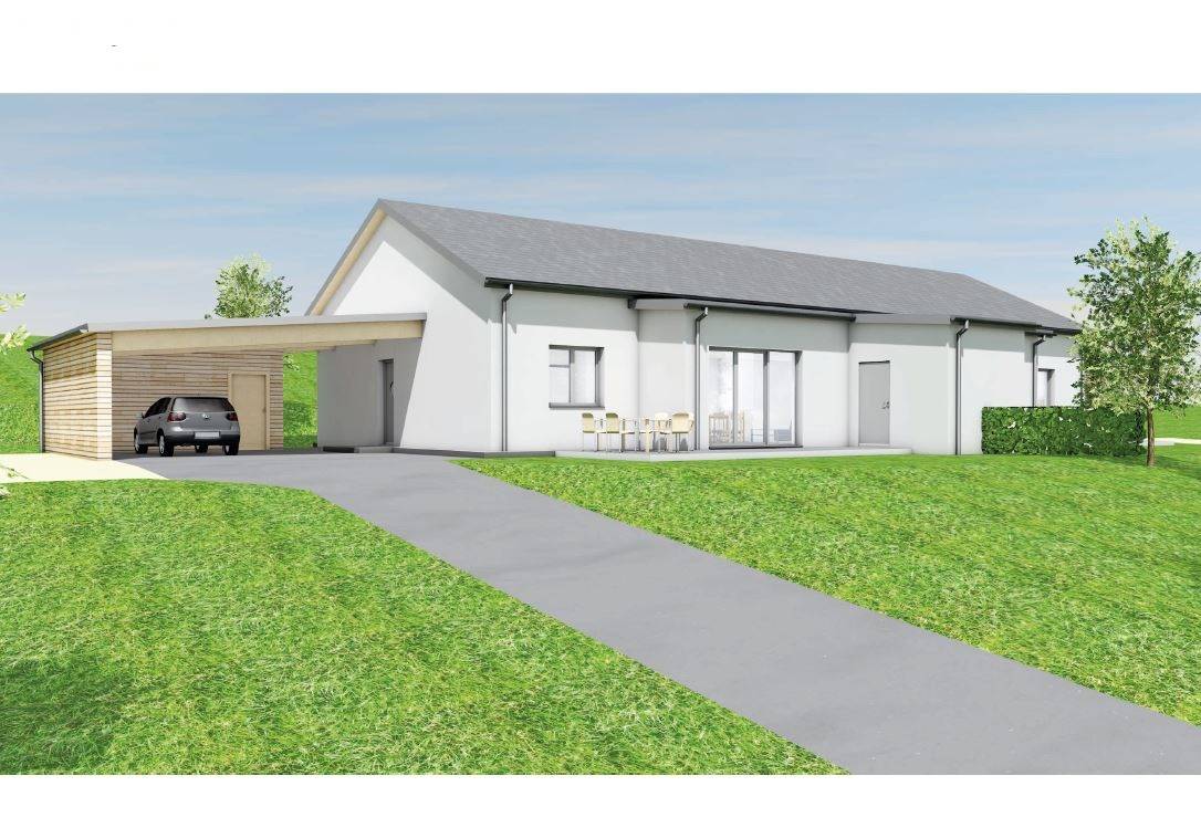PROVISIONSFREI! Neubau-Doppelhaushälfte mit Doppelcarport in Bairisch Kölldorf, Bad Gleichenberg