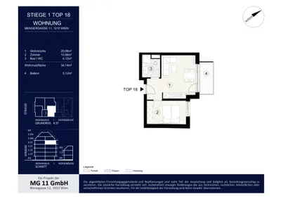2-Zimmer-Wohnung kaufen in Wien – 34,74 m², € 245.000 – Bild 10 von 10