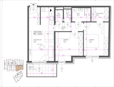 3-Zimmer-Wohnung kaufen in Wien – 70,23 m², € 449.900 – Bild 10 von 10