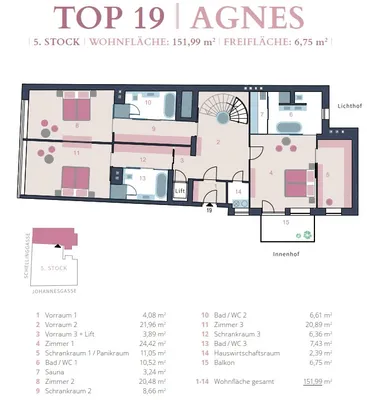 4-Zimmer-Wohnung kaufen in Wien – 303,28 m², € 7.900.000 – Bild 13 von 17