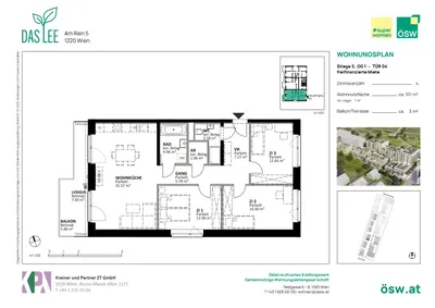 4-Zimmer-Wohnung mieten in Wien – 101,57 m², € 1.979 – Bild 6 von 6