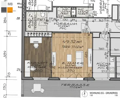 2-Zimmer-Wohnung kaufen in Wien – 50 m², € 230.000 – Bild 19 von 20