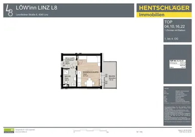 1-Zimmer-Wohnung kaufen in Linz – 25,75 m², € 199.000 – Bild 6 von 6