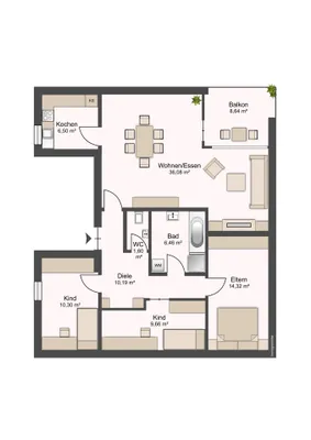 4-Zimmer-Wohnung kaufen in Feldkirch – 95,11 m², € 339.800 – Bild 20 von 21