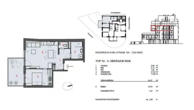 2-Zimmer-Wohnung mieten in Wien – 45 m², € 1.100 – Bild 9 von 17