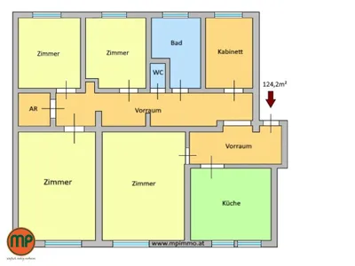 4-Zimmer-Wohnung kaufen in Wien – 124,2 m², € 380.000 – Bild 16 von 21