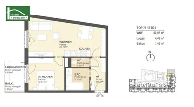Immobilie kaufen in Wien – 50,84 m², € 354.000 – Bild 23 von 23