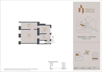2-Zimmer-Wohnung kaufen in Wien – 41,77 m², € 159.000 – Bild 8 von 8