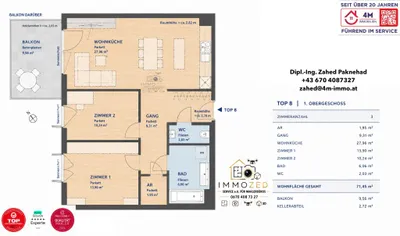 3-Zimmer-Wohnung kaufen in Wien – 71,49 m², € 419.999 – Bild 19 von 19