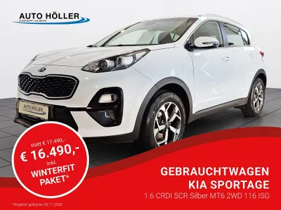 KIA Sportage 1,6 CRDI SCR Silber