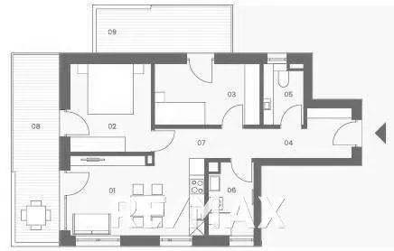 GRAZ: 57m² Wfl + 24m² Freifläche : Kleines BAUHERRENMODELL in St.Leonhard 2.OG - Provisionsfrei - Klimaaktiv SILBER - Widok 2
