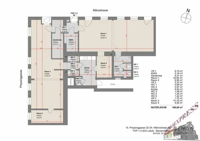 6-Zimmer-Gewerbeimmobilie mieten in Wien – 163 m², € 3.825 – Bild 4 von 24