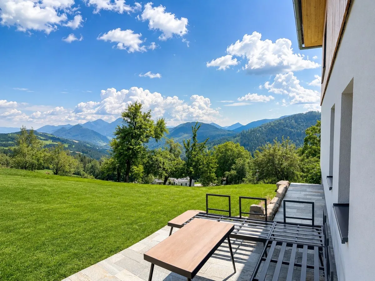 Hochwertige 120 m² Wohnung mit Terrasse und Bergblick in Oberschlierbach - Widok 2