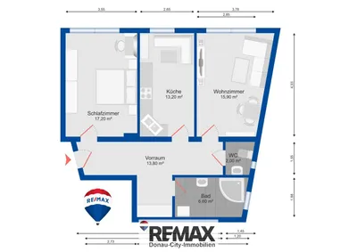 2-Zimmer-Wohnung mieten in Tulln – 70 m², € 900 – Bild 15 von 16