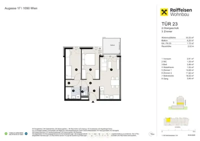 3-Zimmer-Wohnung kaufen in Wien – 53,22 m², € 509.000 – Bild 6 von 6