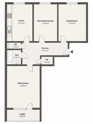 3-Zimmer-Wohnung kaufen in Wien – 77,39 m², € 350.000 – Bild 18 von 18