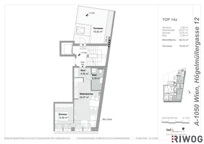 2-Zimmer-Wohnung kaufen in Wien – 44,33 m², € 369.000 – Bild 16 von 16